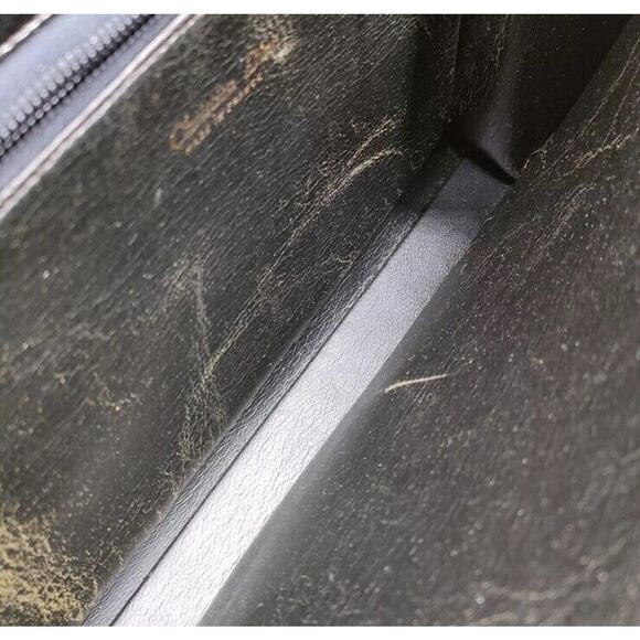 Authentic Vintage Christian Dior Hand Bag Black Leather - Picture 8 of 9